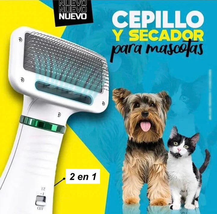 SUPER CEPILLO Y SECADORA PARA TUS MASCOTAS